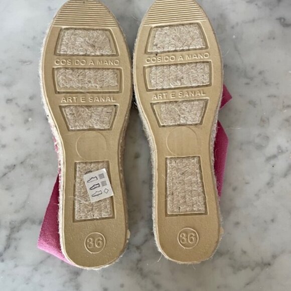 COSIDO A MANO Espadrille Loafers Size 36 Pink NWOT - Picture 13 of 13